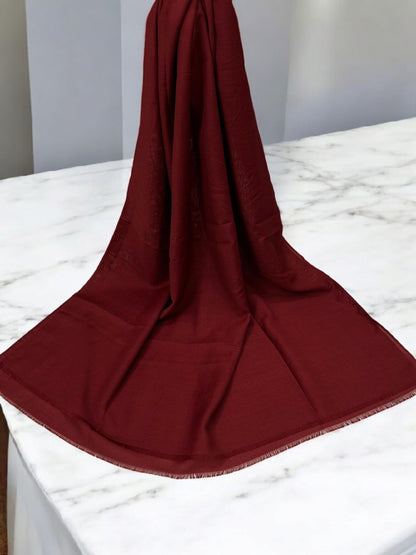 Pomegranate Red - Solid Modal Hijab