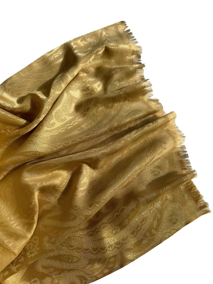 Shimmer silk hijab - Gold