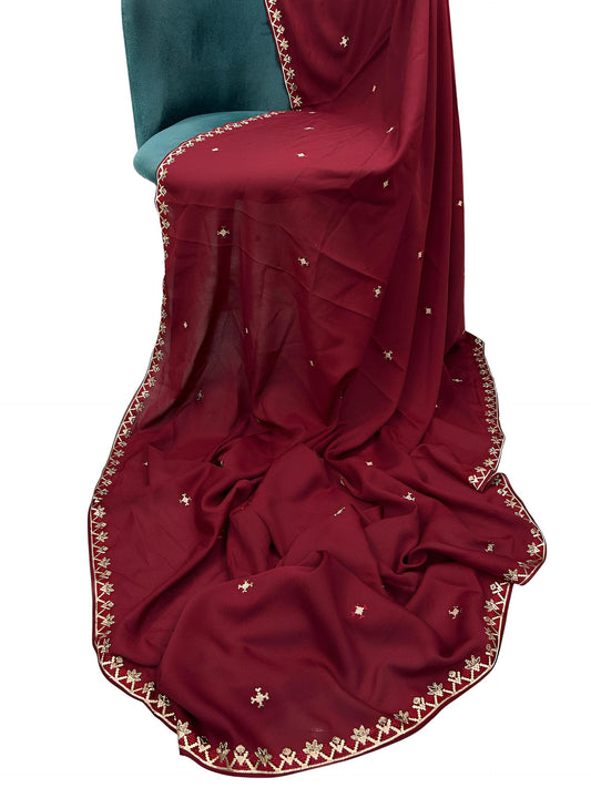 Red Cream Border Shaal