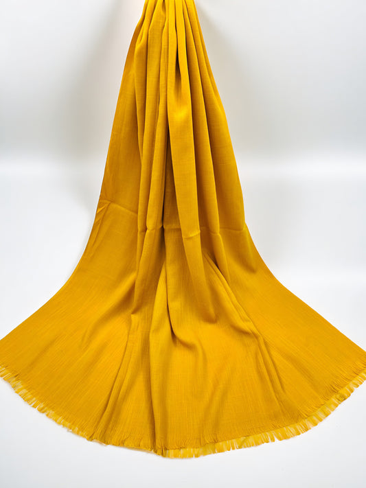 Yellow - Extra Large Turkish Lawn Hijab