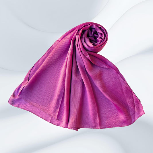 Orchid Purple - Crinkle Silk Hijabs