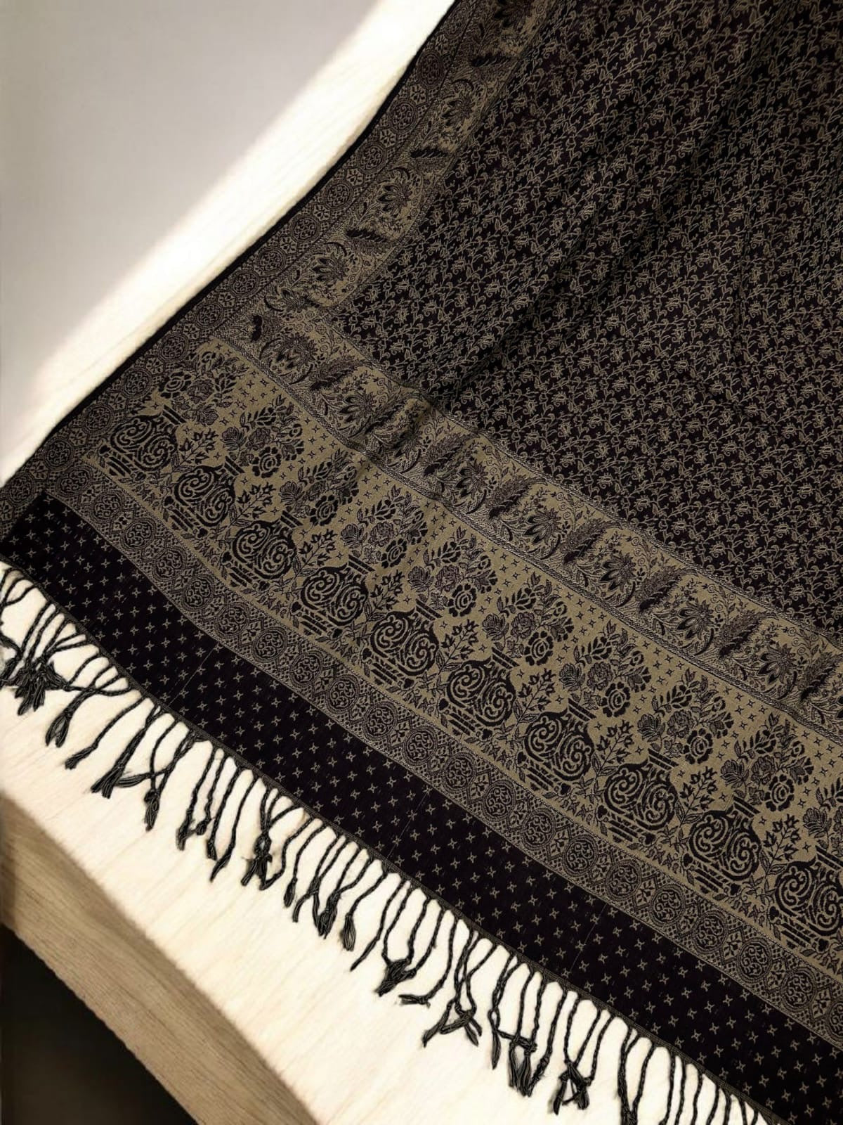 Starry Pashmina Shawl - Dark Chocolate Coffee