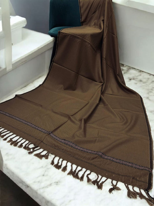 Men’s Winter Shawl - Chocolate Brown