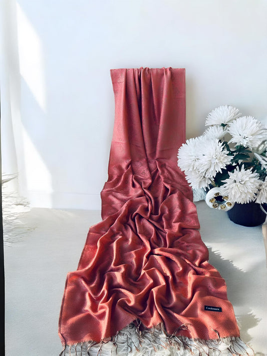 Spiced Coral Pashmina Hijab Shaal