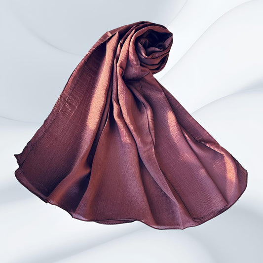 Old Mauve - Crinkle Silk Hijabs