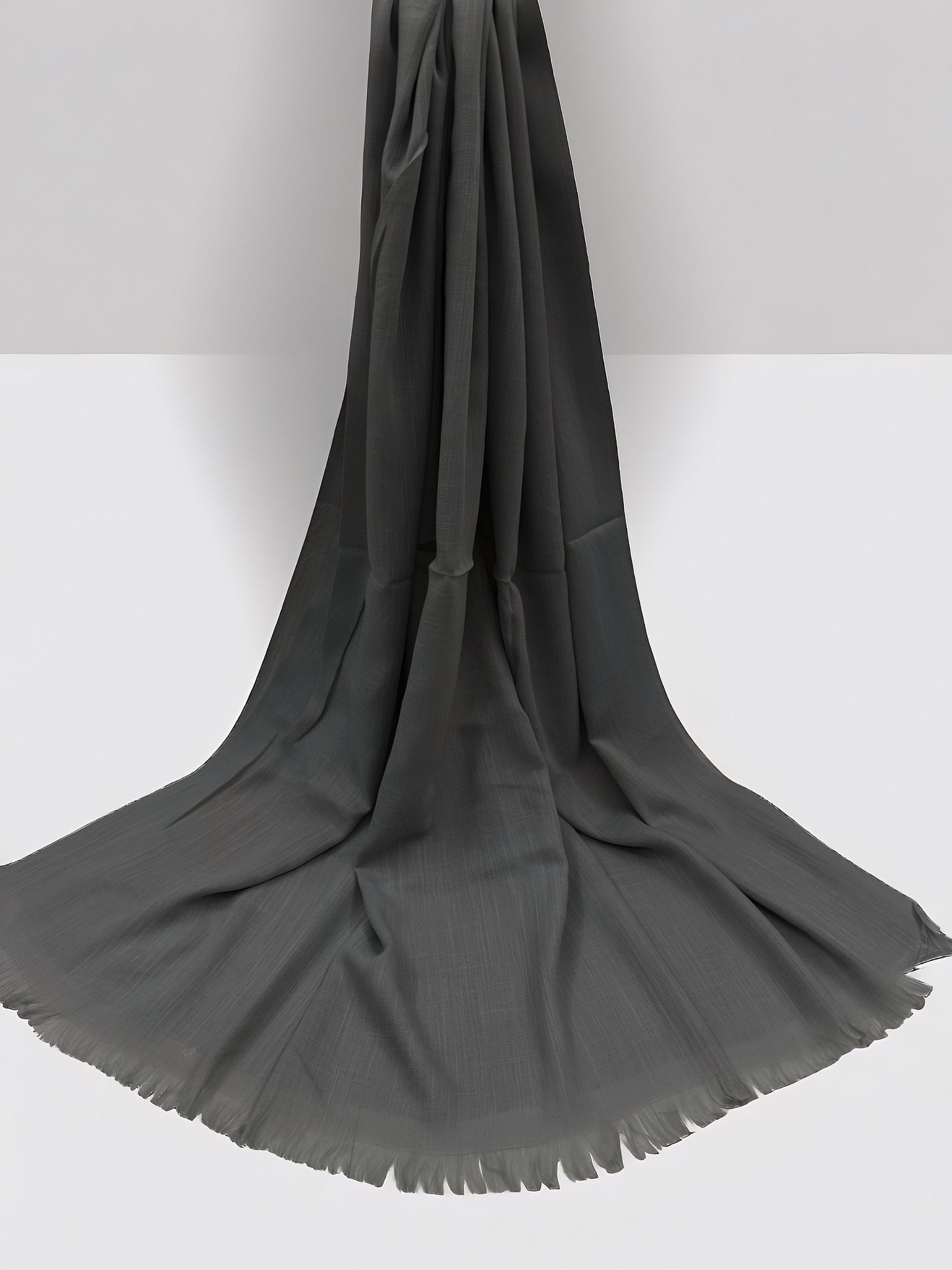 Gray - Extra Large Turkish Lawn Hijab