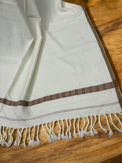 Men’s Winter Shawl - White