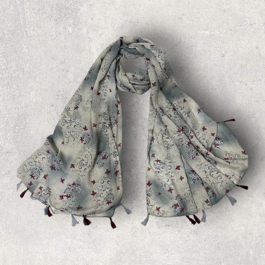 Azul Majestic Floral Printed Modal Hijab