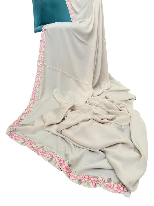 Luxury Ash White Korean Shaal