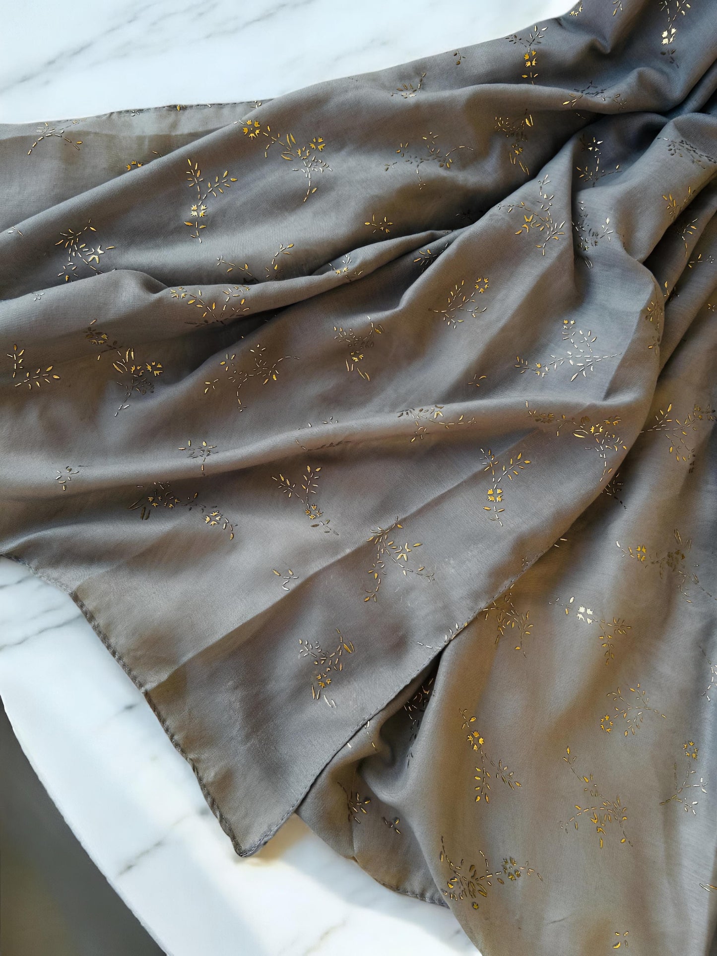 Grey Sparkle Sequence Hijab