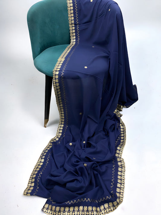 Navy Cream Shaal