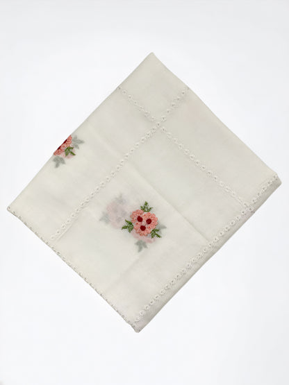 Carnation Handembroidered Lawn Dupatta