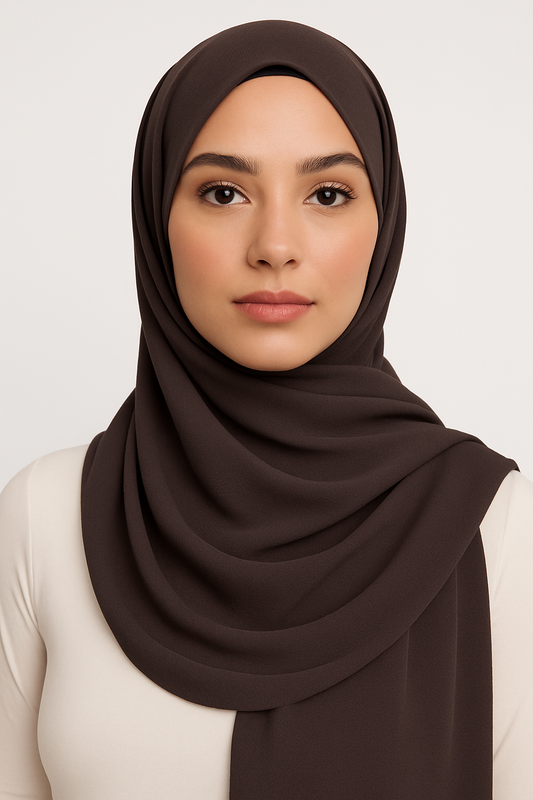 Coffee bean - Chiffon luxe hijabs