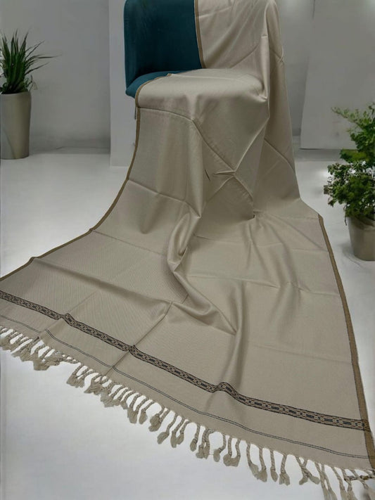 Men’s Winter Shawl - Latte Brown