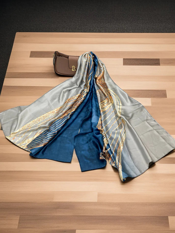 Large Satin Silk Scarf