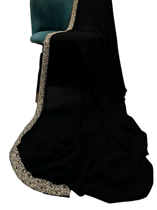 Black Gold Baroque Border Shaal
