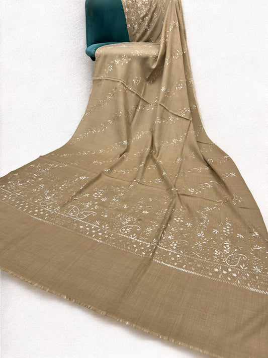 Sand Dune – Hand Embroidered Kashmiri Shawl