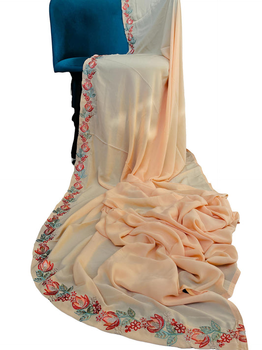 Luxury Peach Korean Shaal