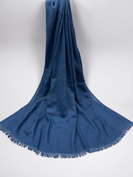 Dark Blue - Extra Large Turkish Lawn Hijab