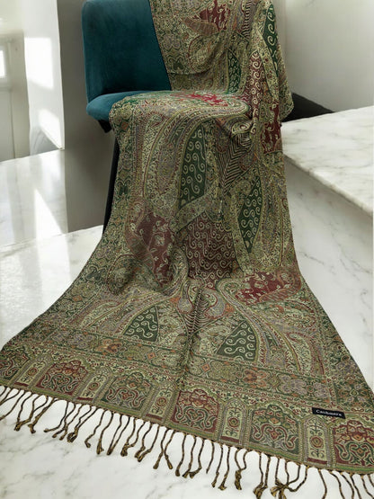 Mint Green Margarita Two-Tone Pashmina Hijab