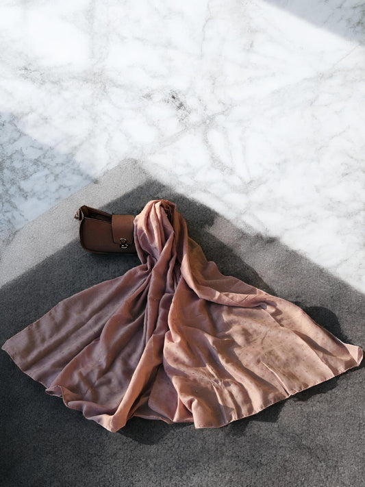 Dusky Pink Rose Sequence Hijab