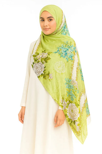 Large Satin Silk Scarf