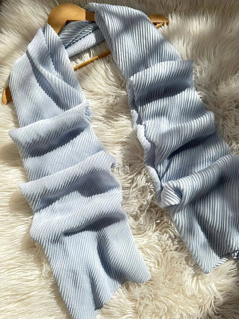 Baby Blue - Crumpled Hijabs