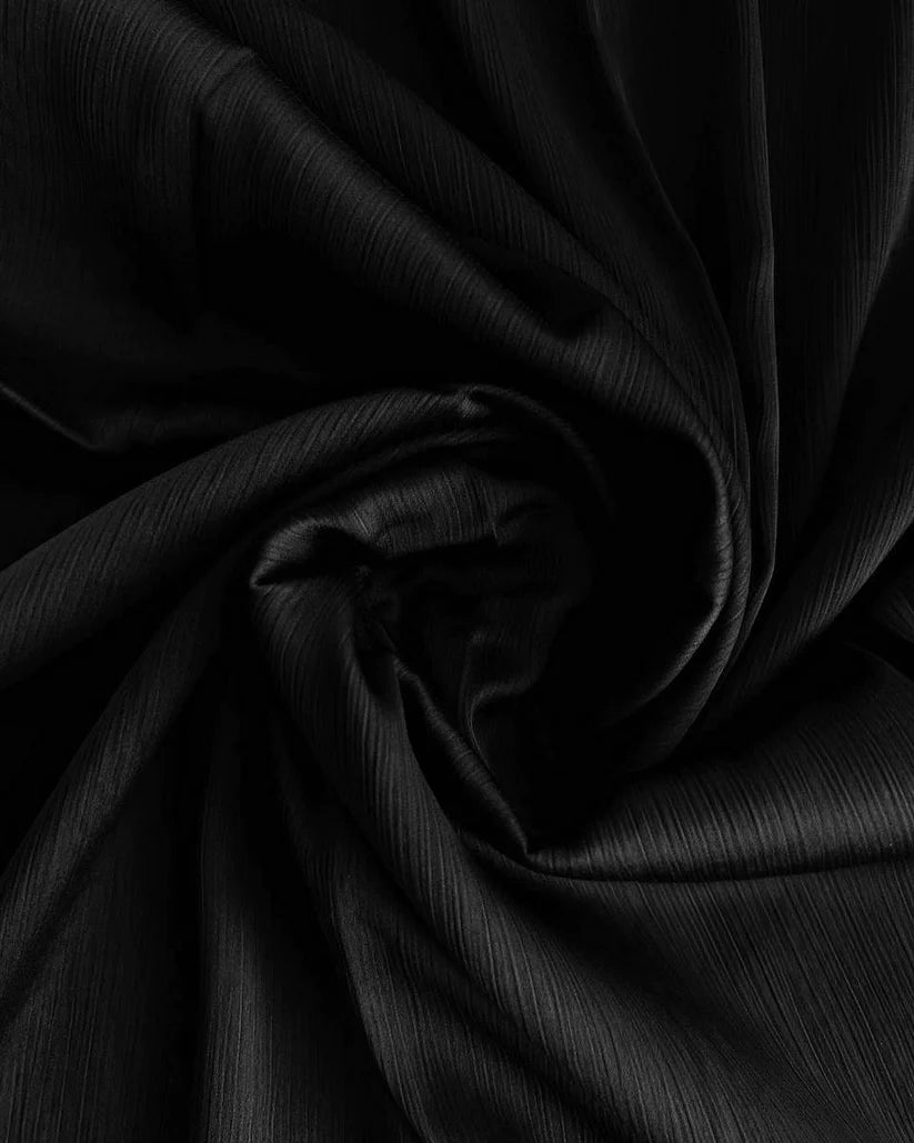 Black - Matte Silk Hijab