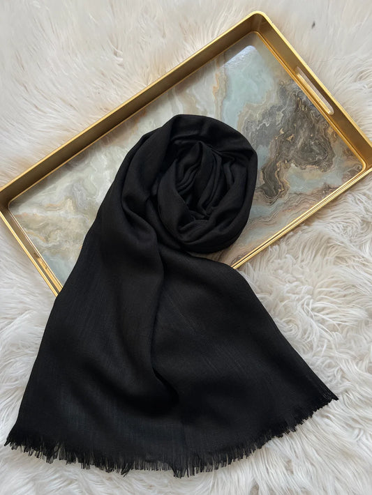 Black - Turkish Lawn Hijab