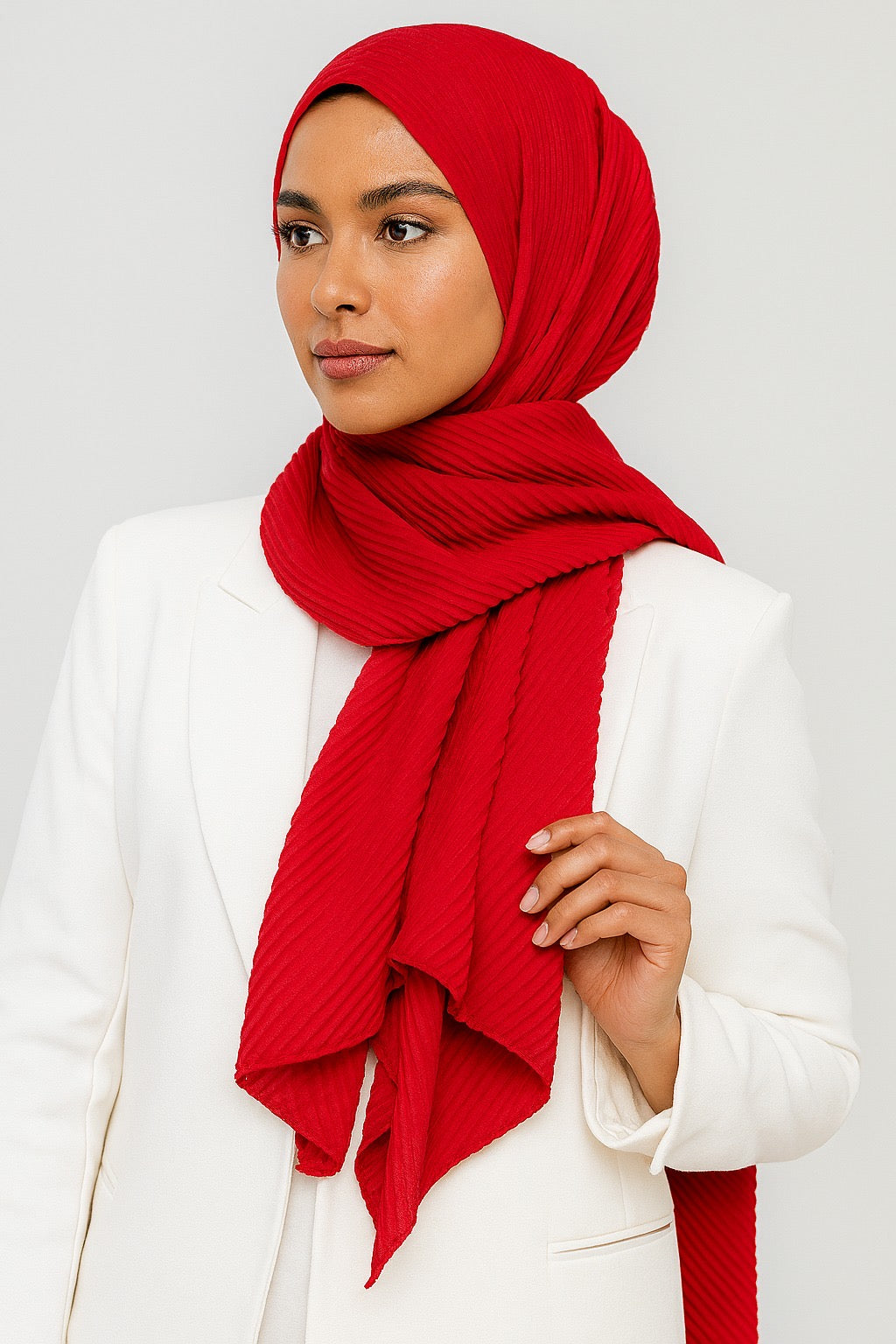 Red - Crumpled Hijabs