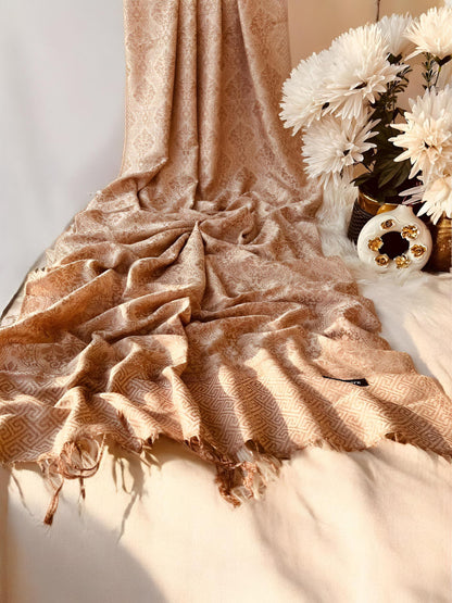 Pale Peach Pashmina Hijab Shaal