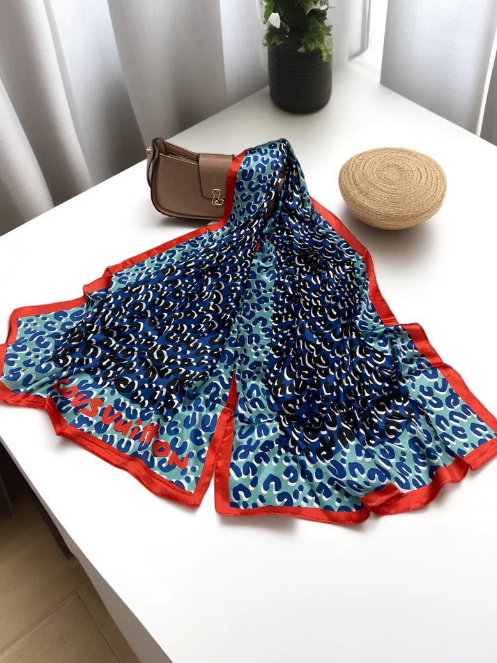 Large Satin Silk Scarf