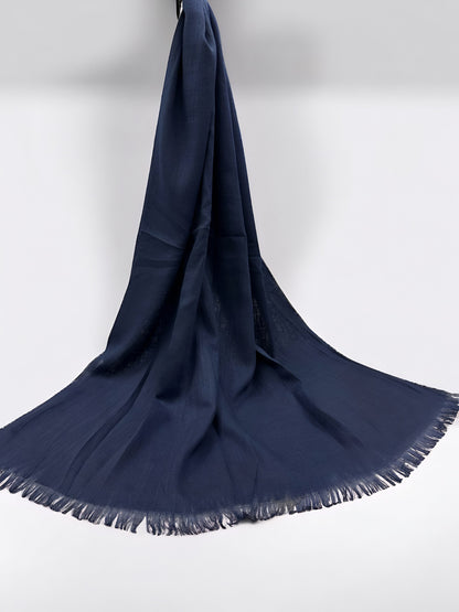 Navy - Extra Large Turkish Lawn Hijab