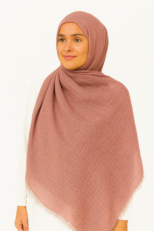 Dusty Rose - Crimp Lawn Hijab