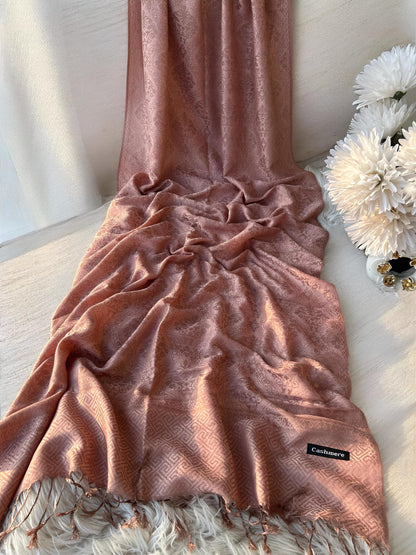 Blush Pink Pashmina Hijab Shaal