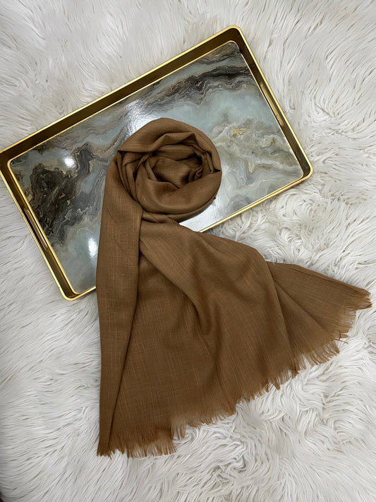 Saddle brown - Turkish Lawn Hijab