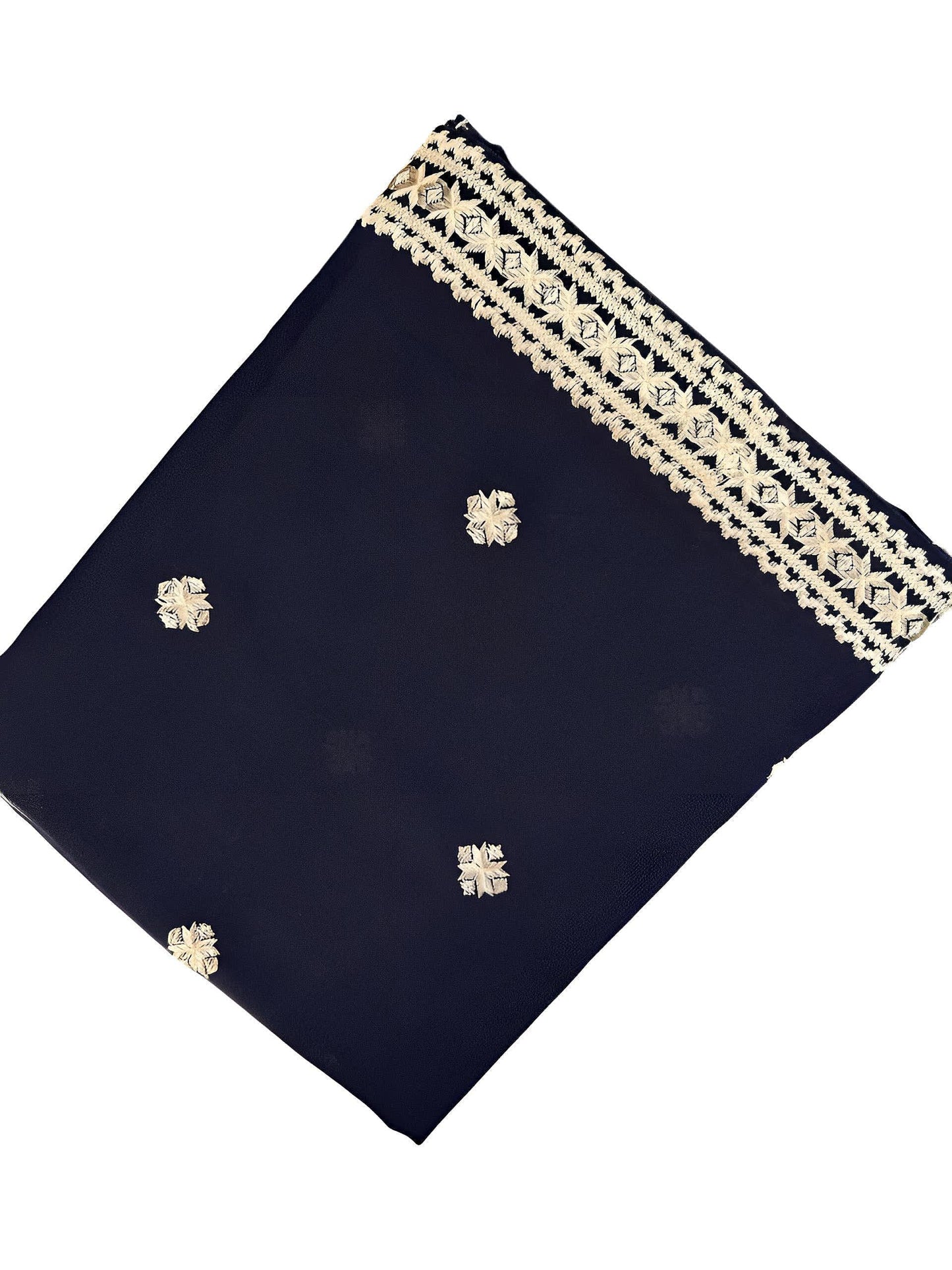 Navy Blue Double Diamond Shaal