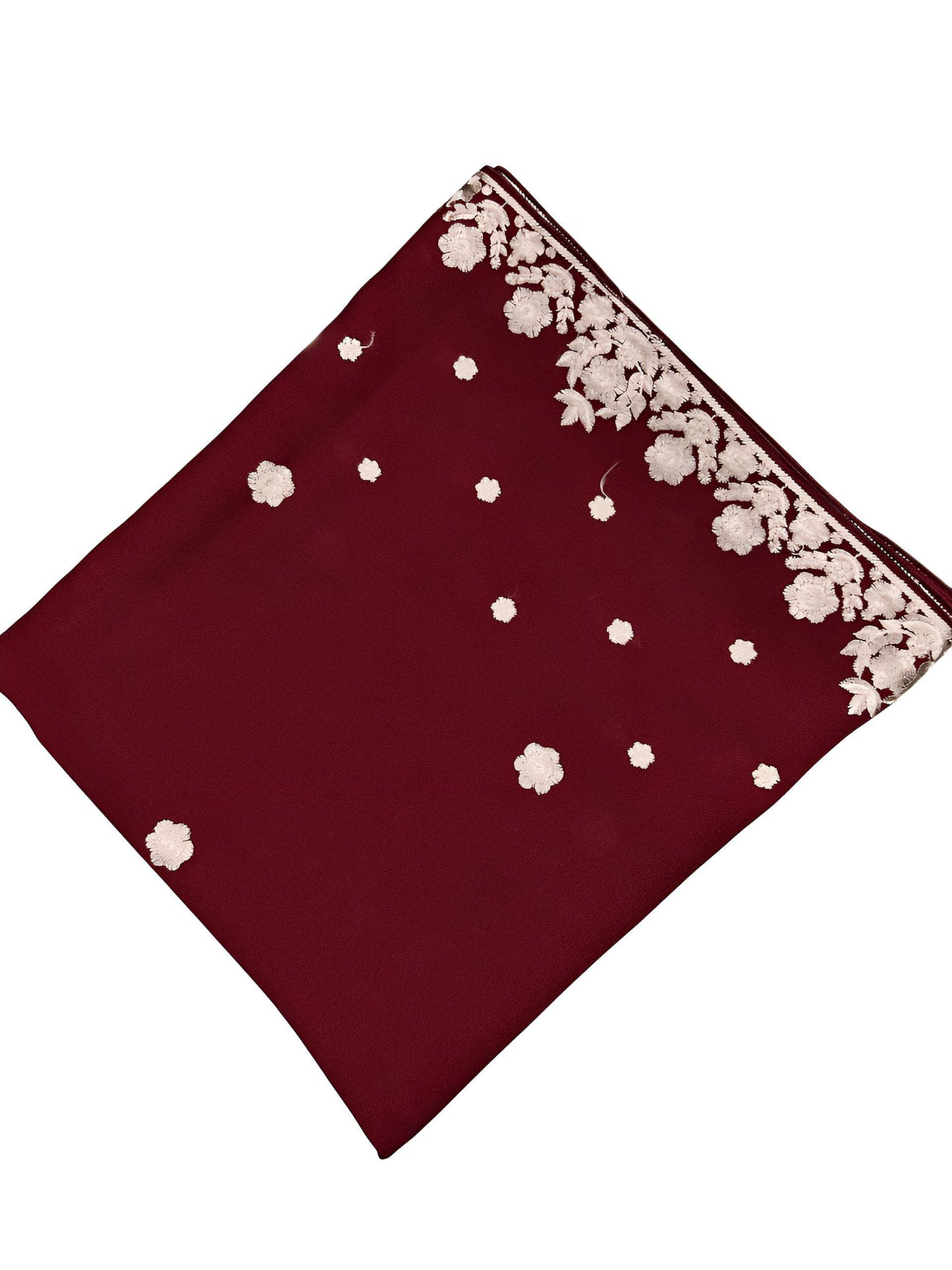Red Pink Floral Shaal