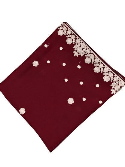 Red Pink Floral Shaal