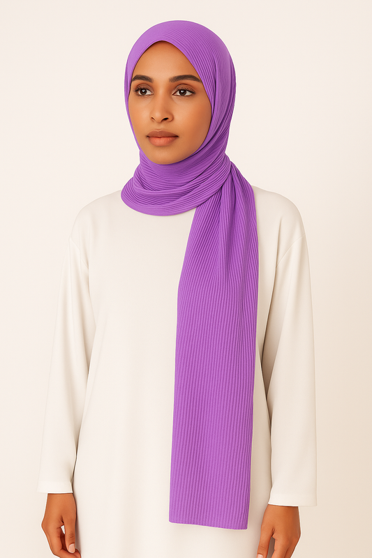 Purple  - Crumpled Hijabs