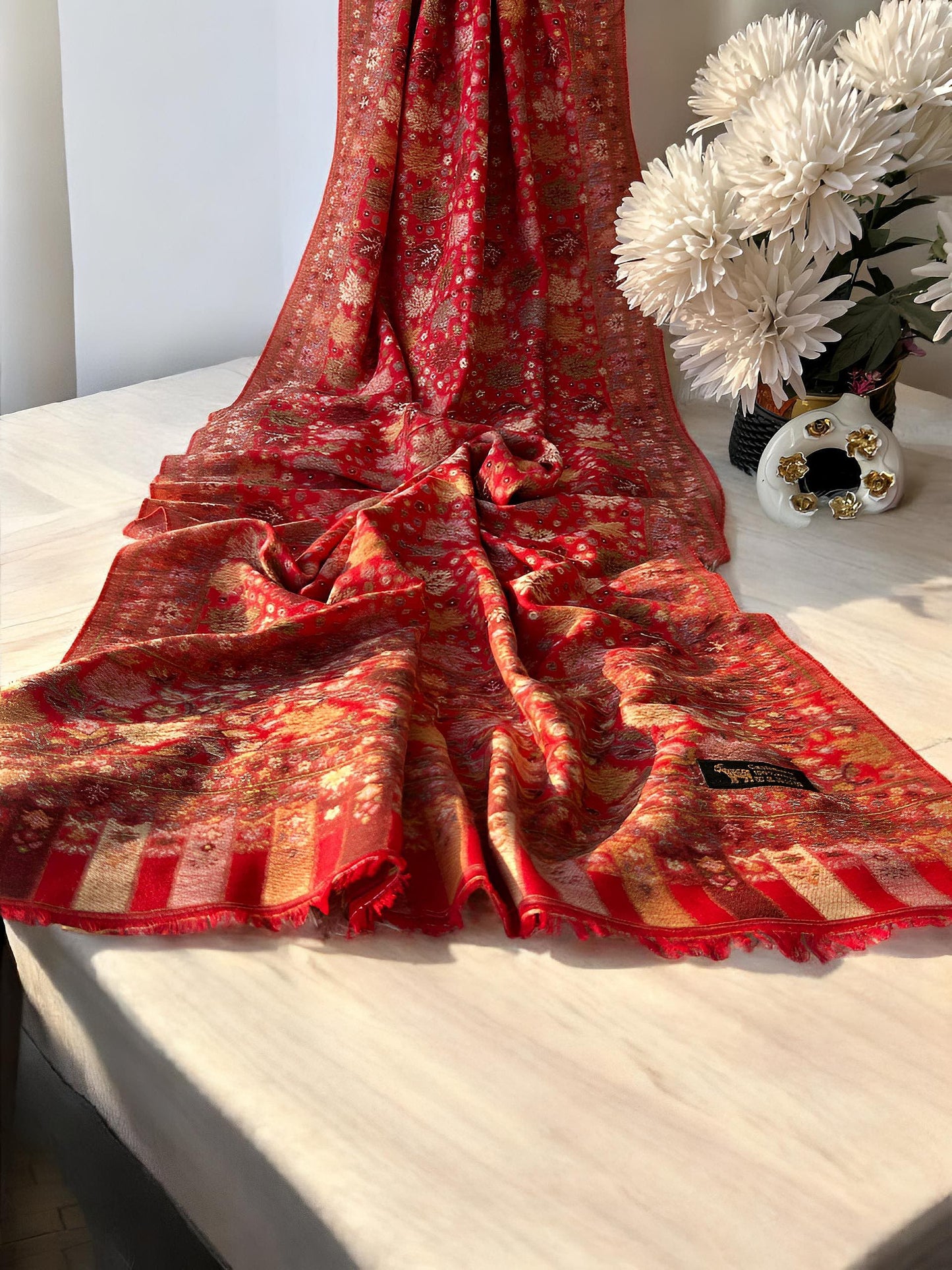 Kani Pashmina Hijab Shaal - Scarlet Red