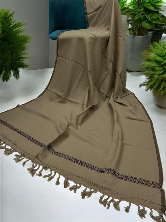 Men’s Winter Shawl - Camel Brown