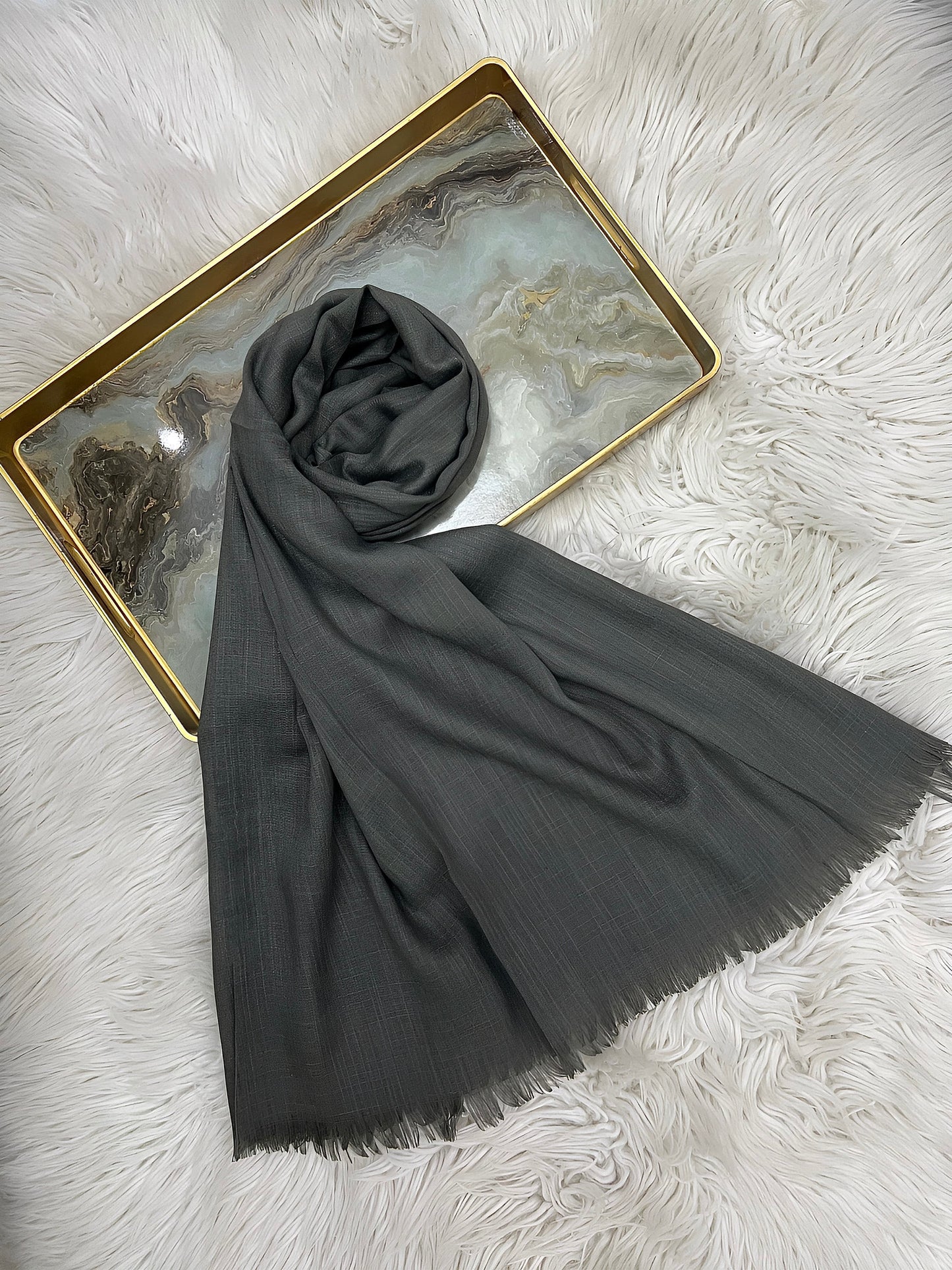 Grey shingle - Turkish Lawn Hijab