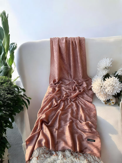 Blush Pink Pashmina Hijab Shaal