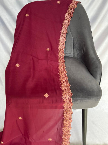 Cutwork Red Shaal