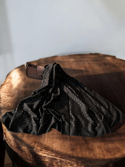 Chocolate Brown Rose Sequence Hijab