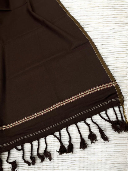 Men’s Winter Shawl - Chocolate Brown