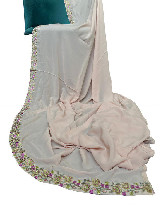 Luxury Baby Pink Korean Shaal