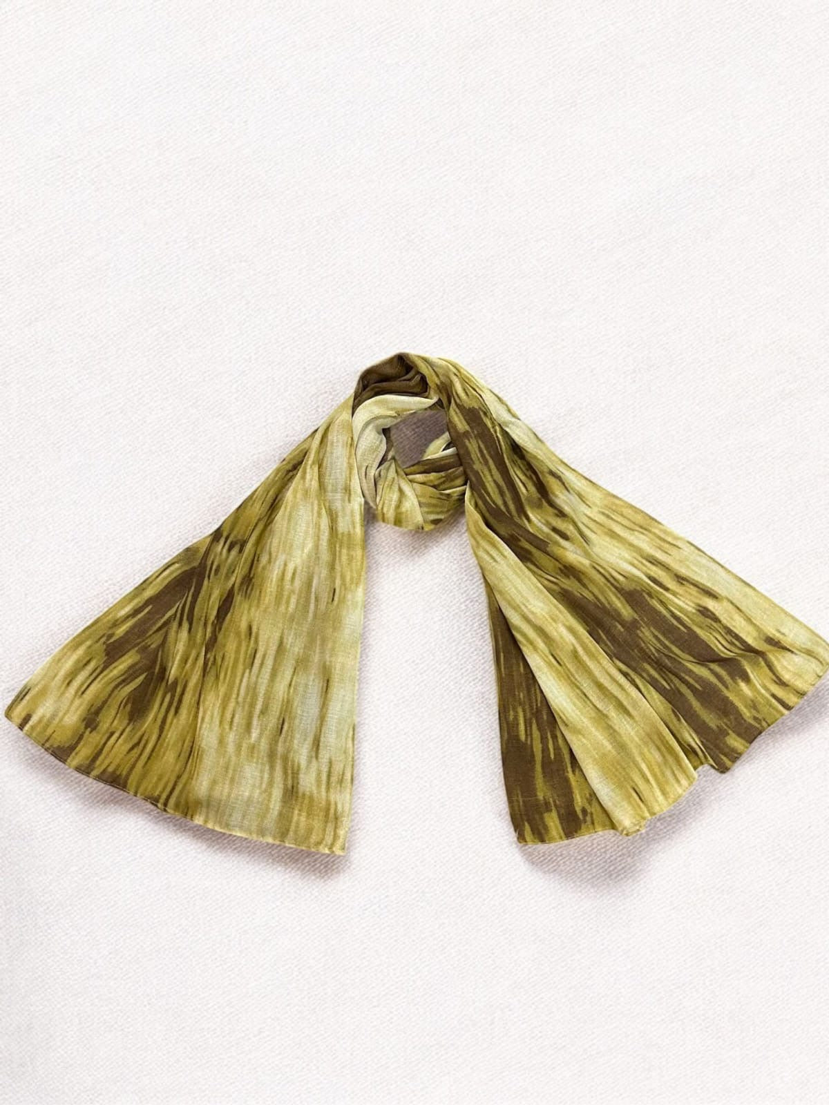 Kelly Olive Green Shaded Printed Modal Hijab