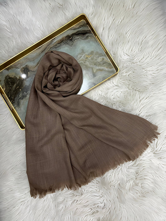 Mud brown - Turkish Lawn Hijab